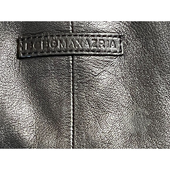 BCBGMAXAZRIA Black Leather Hobo Bag Extra Large Oversized Slouchy Tote VINTAGE - Picture 13 of 16